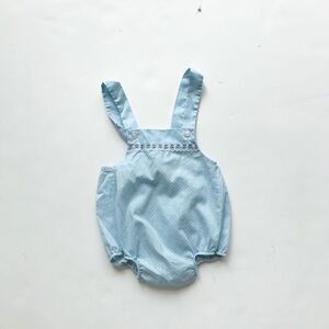 Vintage Charming Originals Swiss dot romper 12m